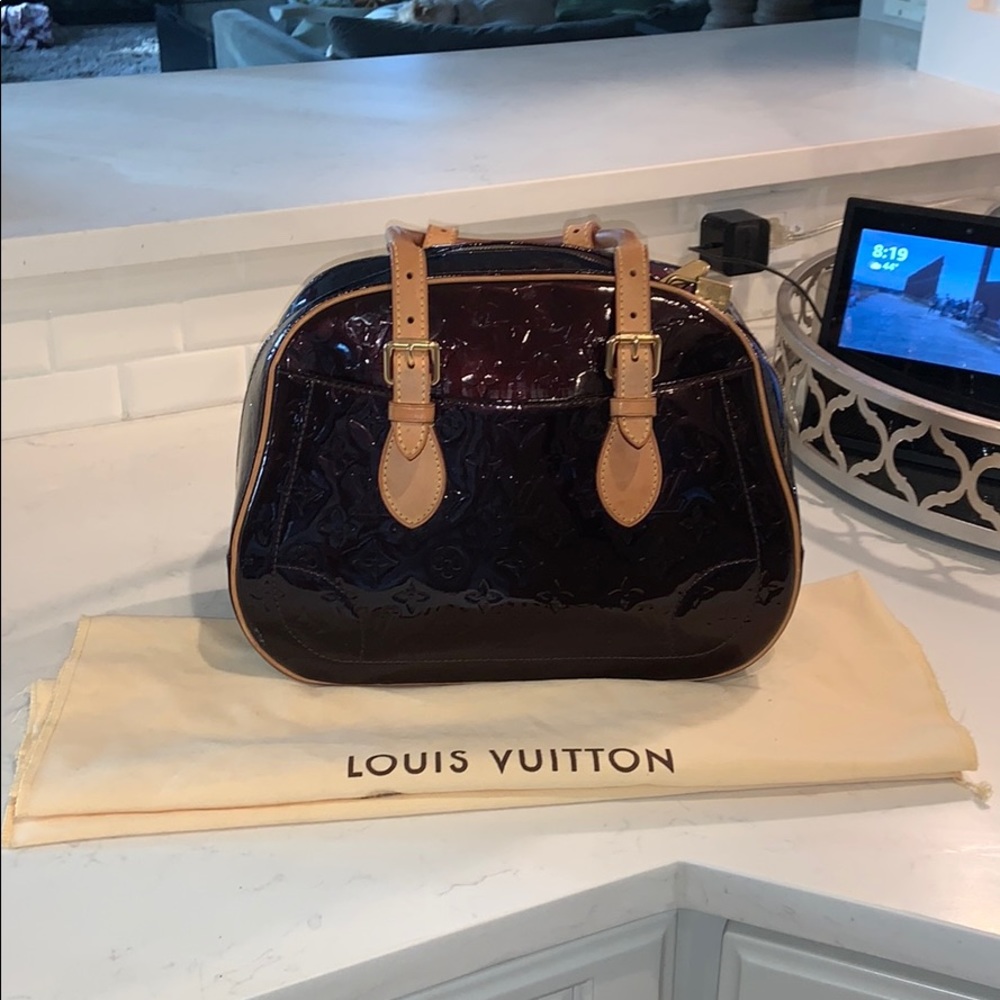 Louis Vuitton Vernis in Rich Plum color.